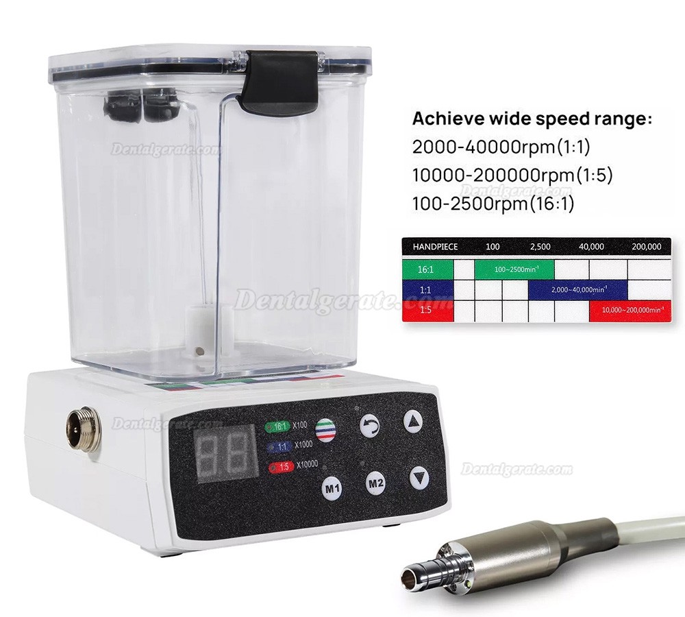 Dental B&uuml;rstenloser Elektrischer Mikromotor mit LED und Wassertank